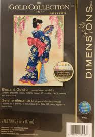 Quick stitch summer cross stitch patterns. Elegant Geisha Counted Cross Stitch Kit
