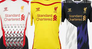 Check out the evolution of liverpool fc's soccer jerseys on football kit archive. Worst Ever Partnership All 18 Liverpool Warrior Kits In History Footy Headlines