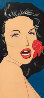 Girl with Rose by Marjorie Strider