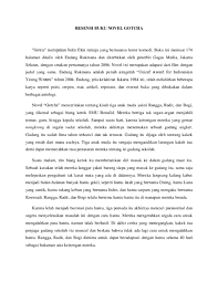Menurit laman kbbi.kemendikbud.go.id, novel didefinisikan sebagai karangan prosa yang yang panjang dan di dalamnya mengandung cerita kehidupan seorang dan lingkungannya. Resensi Novel Bahasa Sunda Lengkap Tulisan