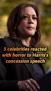 Celebrities React with Horror to Harris's Concession Speech