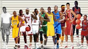 height comparison of nba players