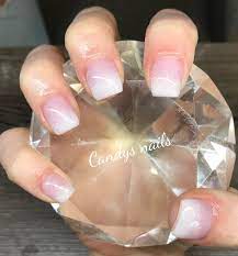 Short Square French Fade Acrylic Nails French Fade Nails French Tip Acrylic Nails French Manicure Nails