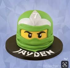 Lloyd Ninjago 3d Lego Head Cake Lego Geburtstagsparty Lego Ninjago Kuchen Ninja Geburtstag