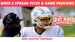 View week 20 nfl point spreads from 100+ experts. 2020 Week 5 Picks Against The Spread Nfl Game Previews 2020 Shriners Open Bets Sports Cards Youtube