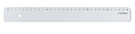 Mit gedruckter 30 cm skala auf schräg abfallender fläche, mit tuschkante. Q Connect Lineale Standard Im Etui 30 Cm Buroaccessoires Buro Schule Spassamdrucken