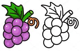 Dibujo Uvas Para Colorear