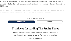 If you are using ios version 10 or below on your ipad. Straits Times Says Premium Content Are By Reporters Who Worked Hard S Poreans Not Buying It Mothership Sg News From Singapore Asia And Around The World