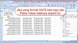 Cara Merubah Format Tanggal Date Jadi Format Text Tips Excel Youtube
