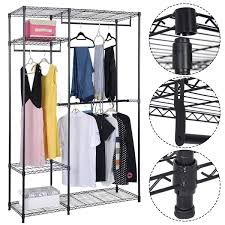 Same day delivery 7 days a week £3.95, or fast store collection. Costway 48 X18 X71 Closet Organizer Garment Rack Portable Clothes Overstock 27656828