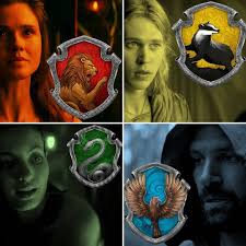 Sorted Into Their Respective Hogwarts Houses Amberle In Gryffindor Wil In Hufflepuff Eretria In Syltherin And Shannara Chronicles Hogwarts Hogwarts Houses