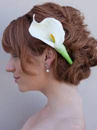 Calla Lily Hair Flower By Hair Comes The Bride Bridal Hair Flowers Flowers In Hair Calla Lily Bridal
