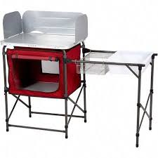 Ozark Trail Deluxe Camp Kitchen With Storage And Sink Table Red Walmart Com Outdoor Camping Kitchen Camp Kitchen Camping Table