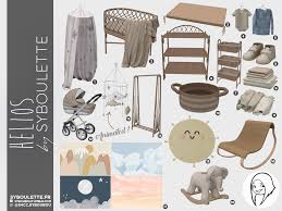 Baby crib cc & mods for the sims 4 (all free to download). Helios Nursery Cc Sims 4 Syboulette Custom Content For The Sims 4