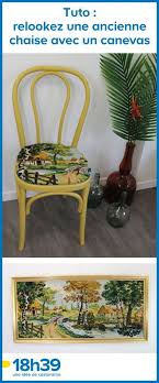 Tuto Relookez Une Ancienne Chaise Avec Un Canevas Tapisser Une Chaise Chaise Idees De Decor