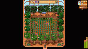 Greenhouse Layout With Iridium Sprinklers And 2 Of Each Fruit Tree Stardewvalley Greenhouse Traditional Greenhouses Glass Green House