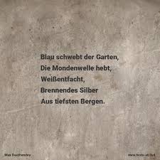 Blau Schwebt Der Garten Deutsche Gedichte Weisheiten Schweben