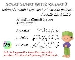 Namun, ada dua cara dalam melaksanakan sholat witir tiga rakaat. Panduan Dan Tatacara Solat Sunat Tarawih 8 Rakaat Sifusyawal Com