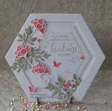 See more ideas about pinterest cards, cards, cards handmade. Image Result For Pinterest Cards Made With Sue Wilson Dies Hexagon Cards Shaped Cards Pinterest Cards
