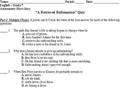 retrieved reformation by ohenry worksheets teaching