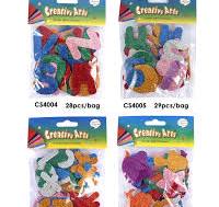 Foska Self Adhesive Multiple Colors Glitter Number Alphabet ...