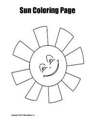 Printable Sun Coloring Page Worksheet Sun Coloring Pages Star Coloring Pages Coloring Pages For Kids