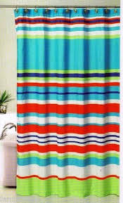 Bold Stripes Fabric Shower Curtain Multi Color 70 X 72 New Curtains Fabric Shower Curtains Bold Stripes