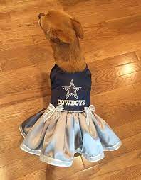 Dallas Cowboys Dog Dress Dog Satin Dress Dallas Cowboys Fancy Dog Dress Dallas Cowboys Pet Dog Costume Dallas Cowboys Dog Cute Dog Clothes Dog Dresses