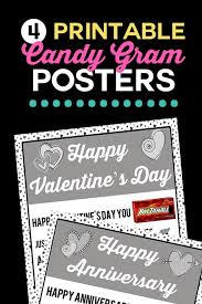 To make these candy grams, you will need: Four Printable Candy Posters The Dating Divas