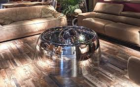 This could be a perfect remodel solution for a coffee table with pedestal legs. Coffee Table Made With Airplane Turbine Idfdesign