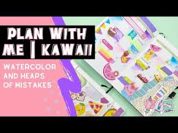 Plan With Me Undated Archer And Olive Planner Kawaii February Theme Youtube