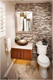 Contemporary Powder Room With Mexican Noce Travertine Slate Tile Floors Flush High Cei Half Bathroom Remodel Small Half Bathrooms Bathroom Interior Design