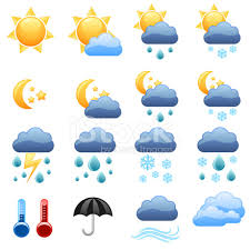 The list of weather icon sets includes a vast variety of sunny and cloudy weather, clear and misty weather, hail, fog, snow weather icons and so on. Weather Forecast Icons Stock Vector Freeimages Com