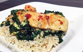 Auch basmati oder anderer reis ist durchaus passend für das gericht. Ein Minuten Menu Honig Lachs Auflauf