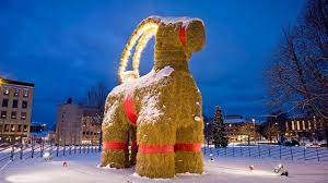 Want to discover art related to gävlebocken? The Yule Straw Goat From Gavle Jolablot