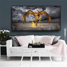 Angels governing this sign are sagham and seratiel. Guardian Angel Of Leo Miguel Portrait Canvas Painting Scandinavia Posters And Prints Cuadros Wall Art Pictures For Living Room Painting Calligraphy Aliexpress
