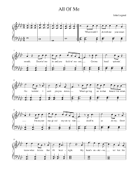 Alles was ihr braucht ist etwas zeit zum stöbern in den verschiedenen bereichen. All Of Me Sheet Music For Piano Solo Musescore Com