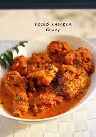 Yummy Chicken Gravy Fried Chicken Simmered In Spicy Gravy With Images Curry Chicken Recipes Curry Recipes Indian Food Recipes