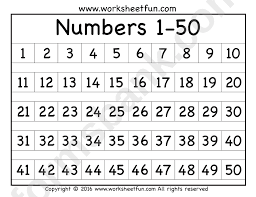 We hope that the kids will have fun counting the hearts and learning their numbers! 1 50 Number Chart Template Printable Pdf Download