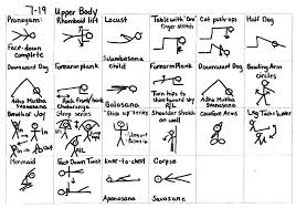 Yogi Sticks 7 19 Upper Body And 7 21 Warrior 2 Yoga Muscles Yoga Stick Figures Yoga Teacher Training