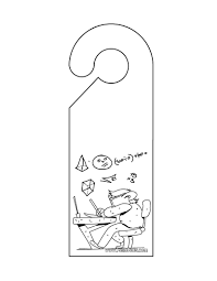 Door Hanger Coloring Pages Do Not Disturb Door Hanger Door Hangers Coloring Pages Color