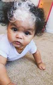 Maya was born with lots of hair (picture: Baby Born With White Hair Is One Of The Rarest And Most Beautiful Things We Knew Existed