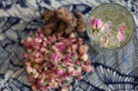 Rose Petal And Ginger Tea Ginger Tea Ginger Tea Recipe Flower Tea