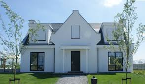 Ganz Besondere Architektur Dieses Haus Im Hollandischen Stil Durch Die Farbgebung In Schwarz Weiss Mit Den Anthrazitfarbenen Haus Fenster Design Style At Home