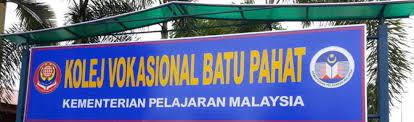 Sekolah menengah vokasional batu pahat. Kolej Vokasional Batu Pahat Kvbp Peneraju Transformasi Teknokrat