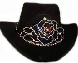 Texas Rose Sterling Plated Cowgirl Hat Crown Rhinestone Tiara Cowgirl Hats Rhinestone Tiara Tiara