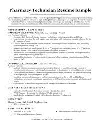 Pharmacy Technician Resume Sample Tips Resumecompanion