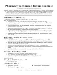 Cariculum vitae objective for pharmacist. Pharmacy Technician Resume Sample Tips Resumecompanion