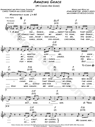 Printable sheet music file, 1 copy • 5 pages, id: Chris Tomlin Amazing Grace My Chains Are Gone Sheet Music Leadsheet In F Major Transposable Download Print Sku Mn0089552