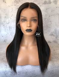 Yaki lace front wig 16” in 150% density Yaki hair has a straight look with  tiny textures